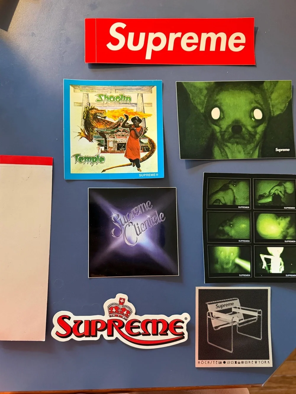 Supreme Sticker Set - Red, Green, Blue, Black, White